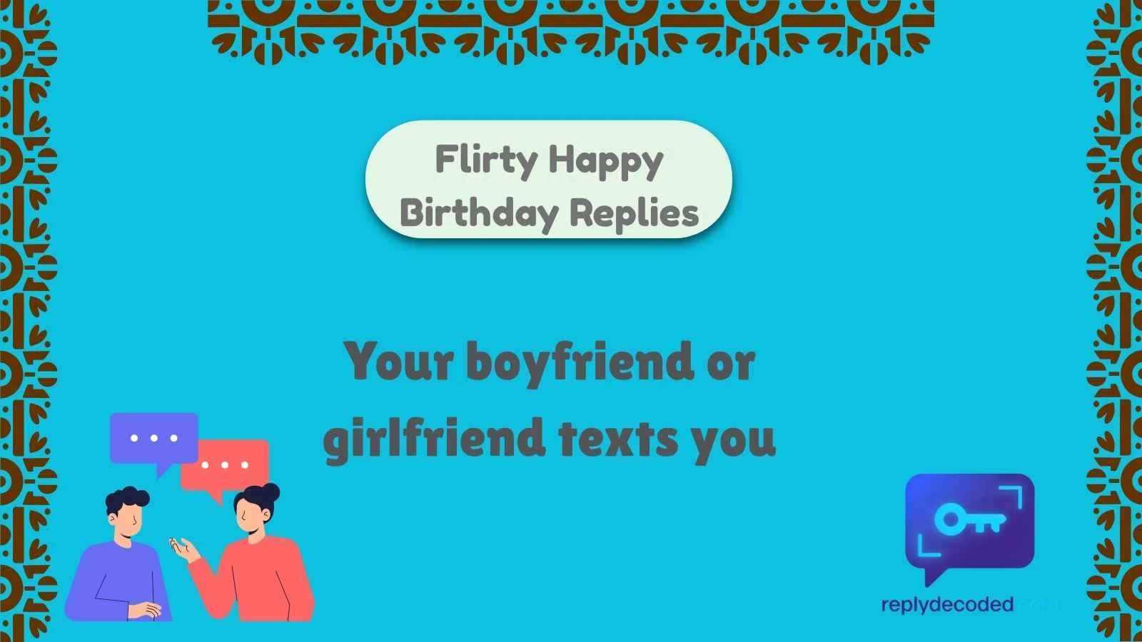 Flirty Happy Birthday Replies