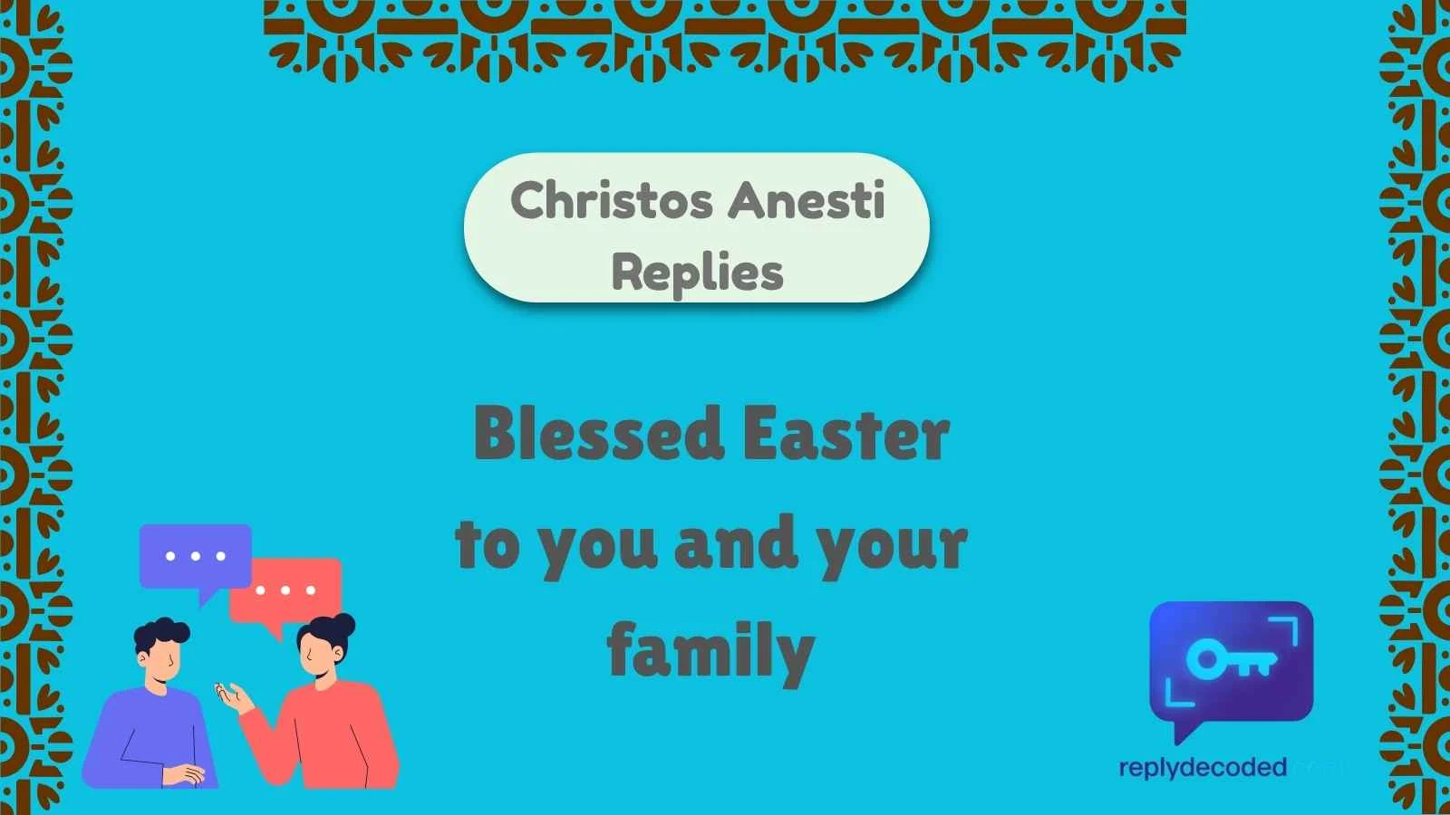 Christos Anesti Replies